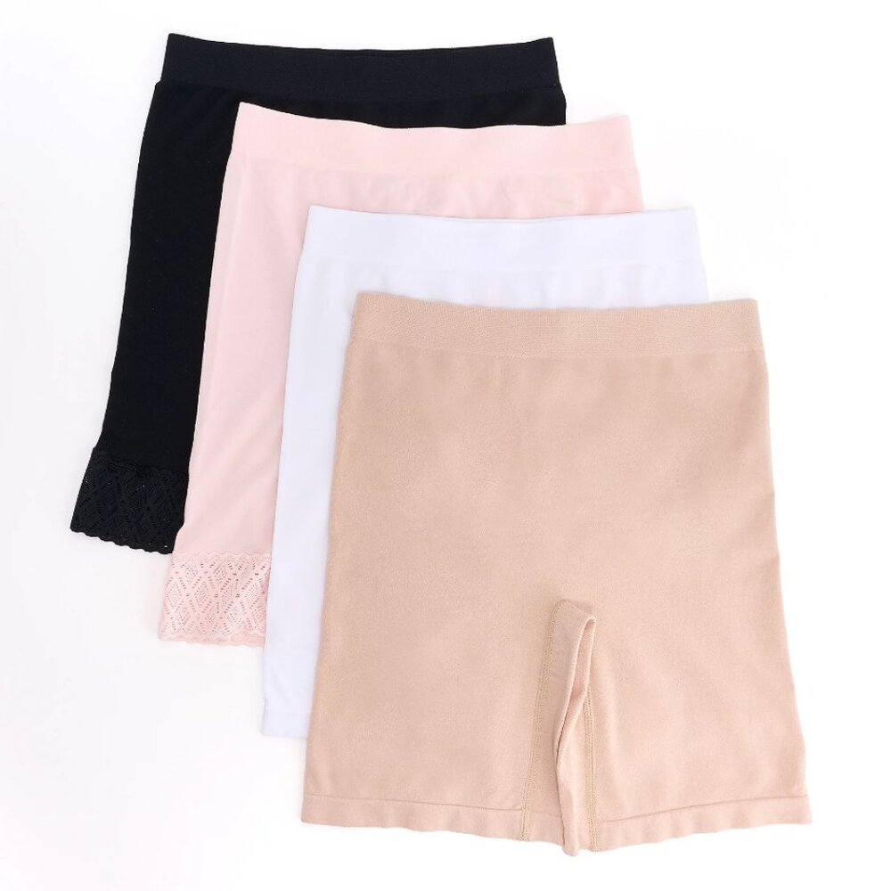 Breezies Set of 4 Comfort Breeze Seamless Long-Leg Panty A630841